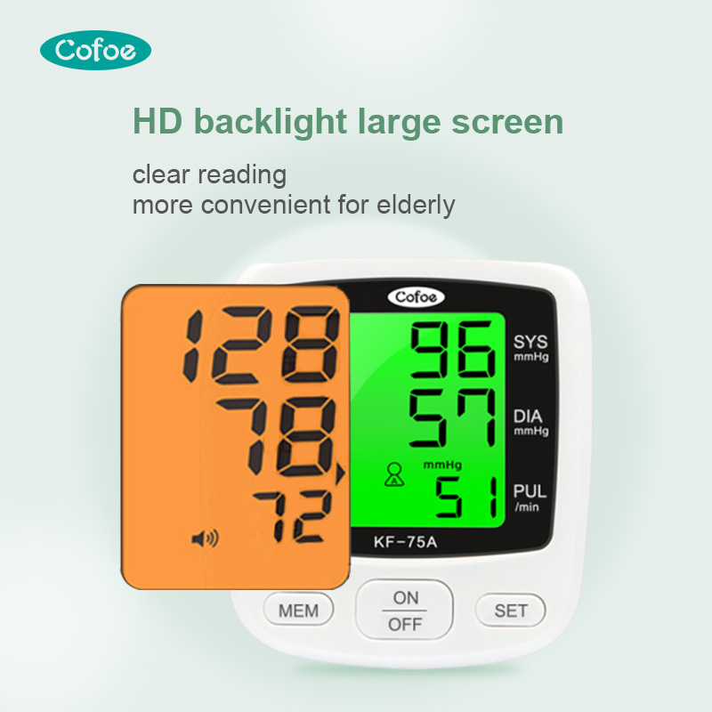 Hospitais Recarregáveis ​​KF-75A Monitor de pressão arterial