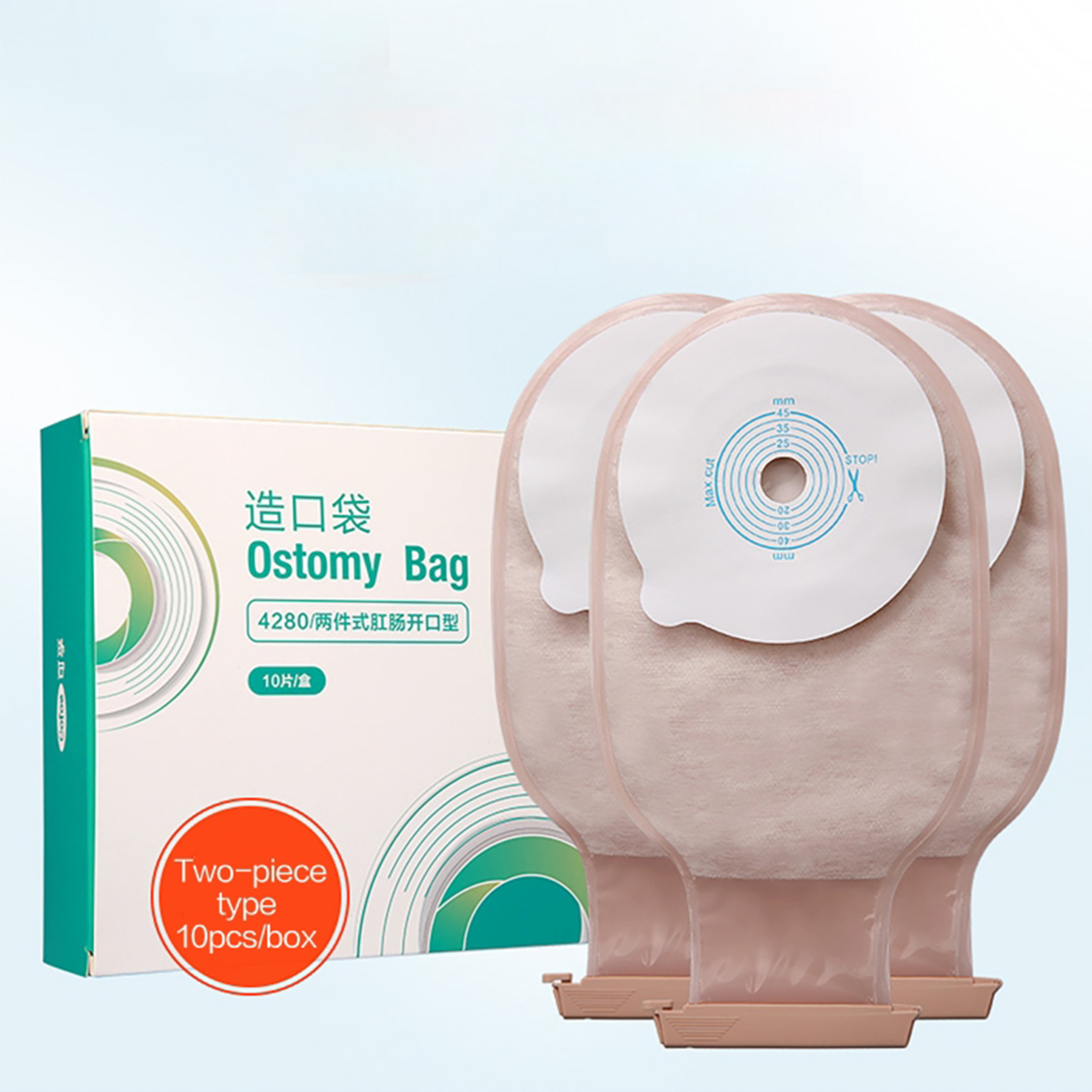 CooFoe 4280 Bolostomia de Ostomy Saco de colostomia de 20-45mm Sacos de drenagem de ostomia