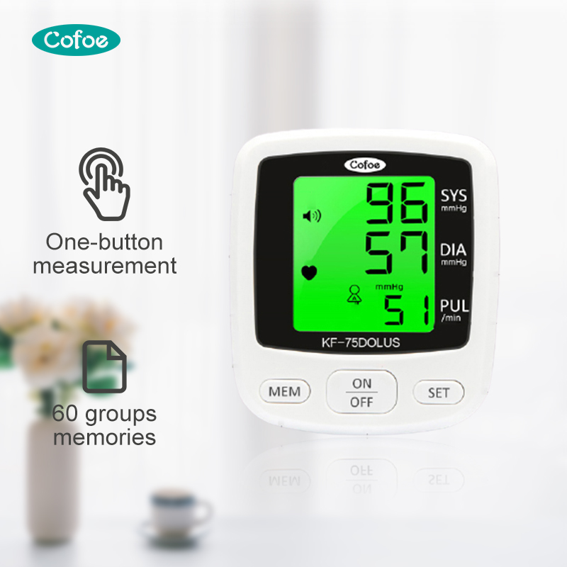Monitor de pressão arterial de pressão arterial KF-75D-Plus